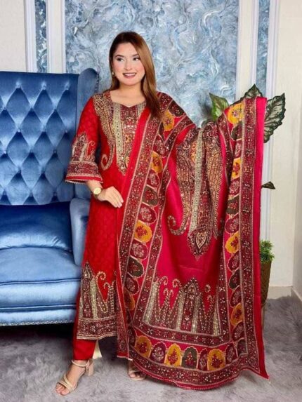 রাজস্থানি লাহোরি বুটিক্স (Red)